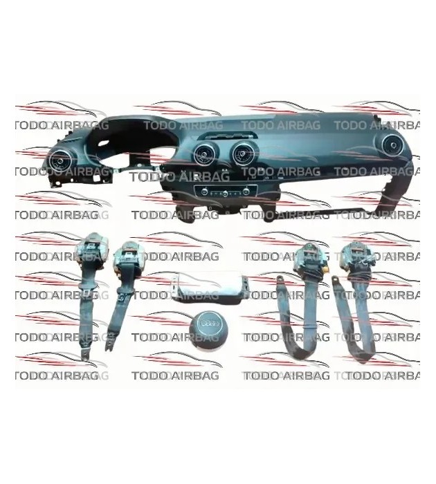 Audi Q2 2016–2020. Conjunto, Juego, Set y Kit Completo de Airbags para Audi Q2 2016–2020.