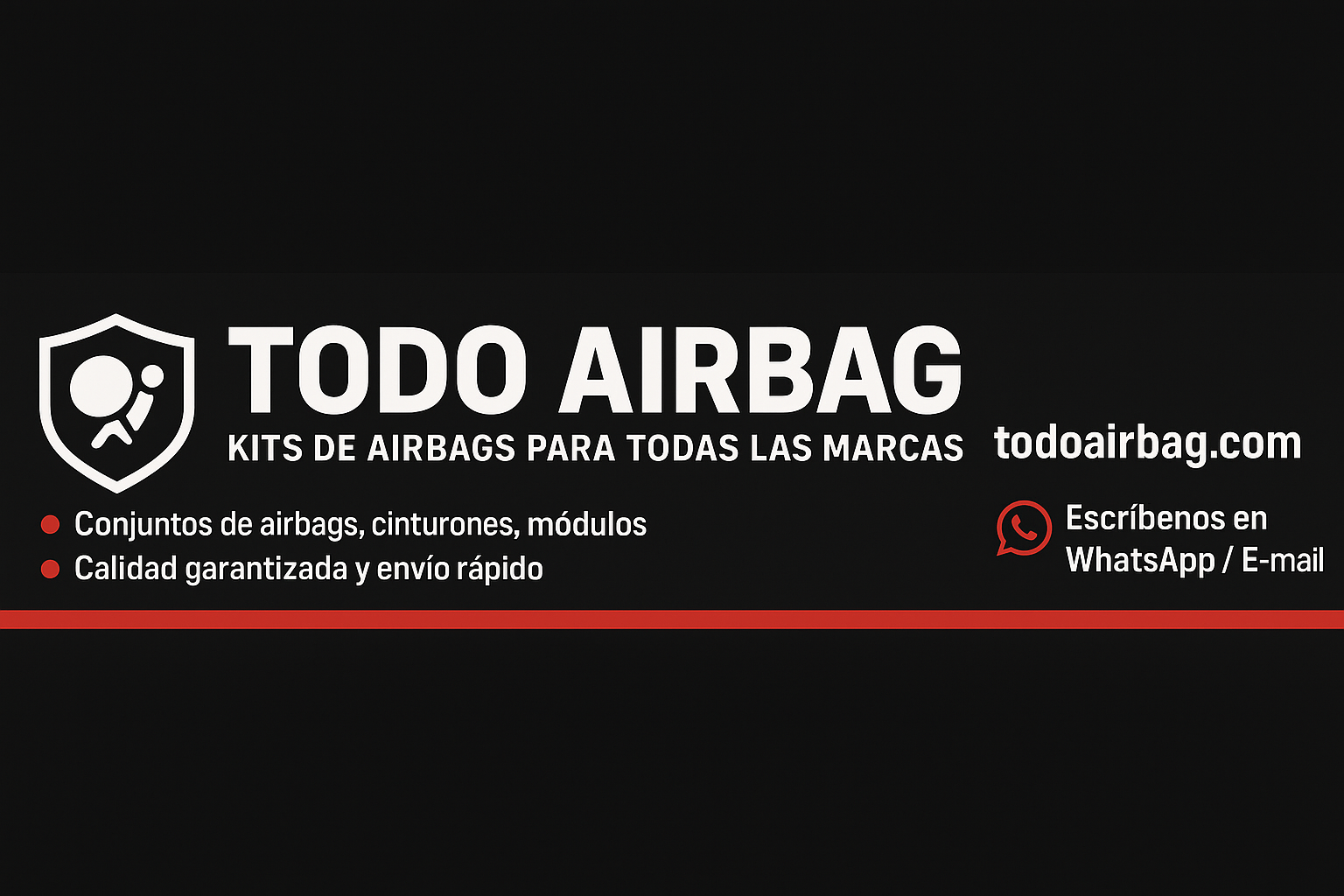 ¿Necesitas repuestos de airbag? Somos especialistas en sistemas de seguridad para tu coche. 📲 ¡Escríbenos por WhatsApp y te ayudamos al instante!  ✅ Airbags, cinturones, centralitas ✅ Todas las marcas y modelos ✅ Envíos rápidos a toda España  👉 Haz clic y consúltanos ahora