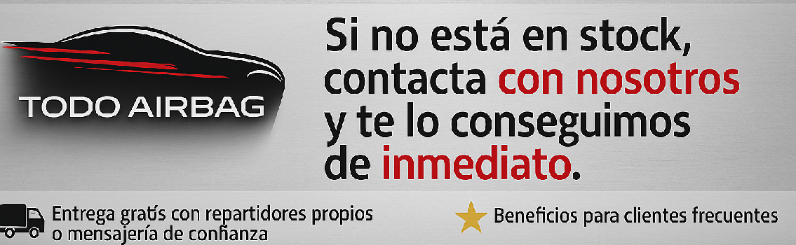 ¿Necesitas repuestos de airbag? Somos especialistas en sistemas de seguridad para tu coche. 📲 ¡Escríbenos por WhatsApp y te ayudamos al instante!  ✅ Airbags, cinturones, centralitas ✅ Todas las marcas y modelos ✅ Envíos rápidos a toda España  👉 Haz clic y consúltanos ahora